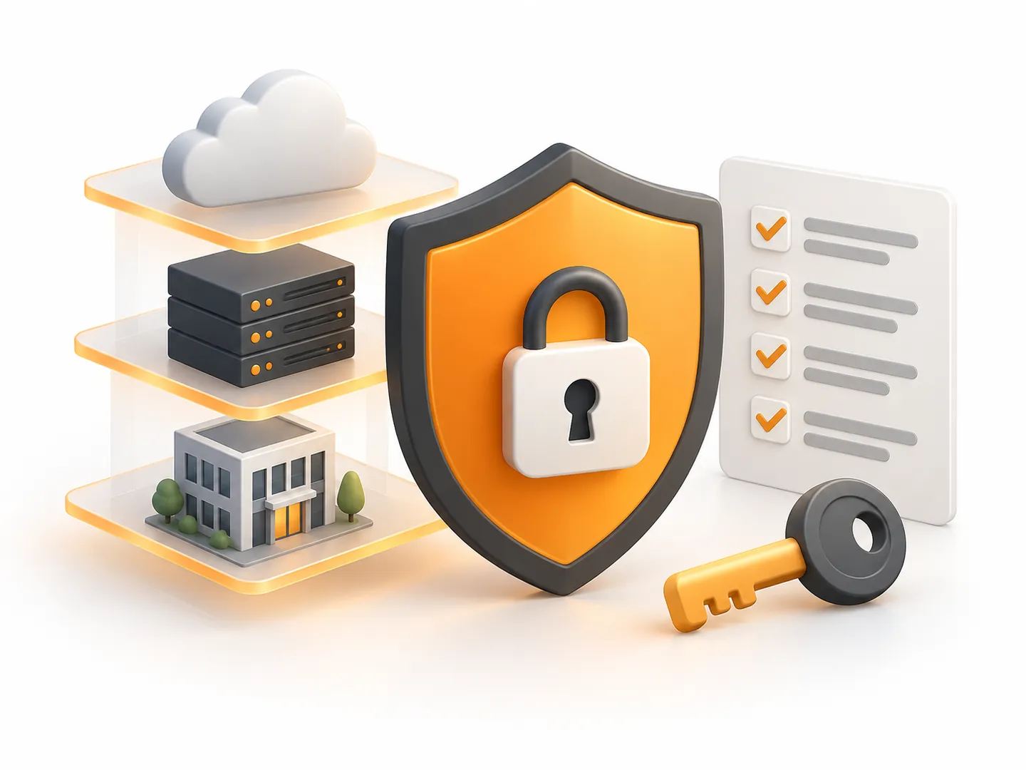 Illustration of data protection and deployment options