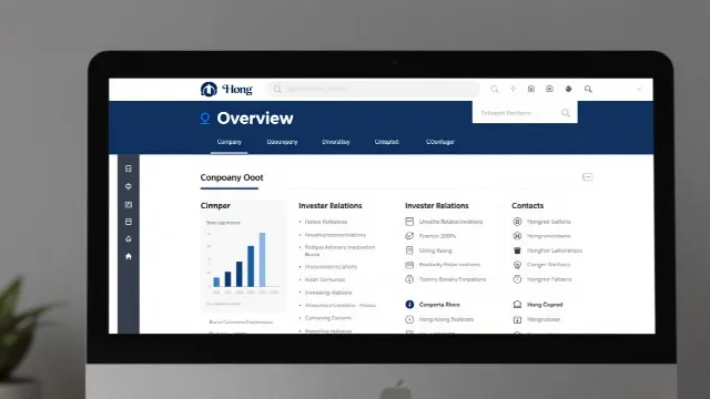 Corporate website and investor relations content context